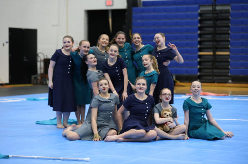 Franklin Central Regional A color guard competes in IHSCGA prelims